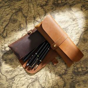 Modern Embossed Durable Leather Pencil Case <b>Large</b> Capacity Stationery <b>Box</b> for Middle Elementary School Students Promotional <b>Gift</b> - Product Image 3