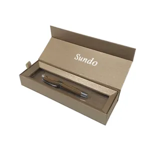 SUNDO 도매 하이 엔드 명확한 창 선물 포장 럭셔리 종이 펜 디스플레이 상자