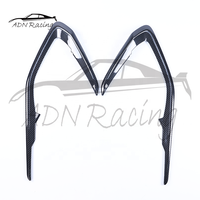 Panneau de porte intérieur en fibre de carbone véritable avec garniture chromée pour Chevrolet Camaro 6e génération 2016-2024
