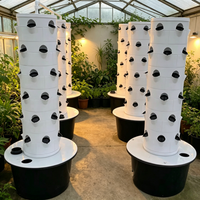 Tour de jardinage hydroponique verticale à 12 niveaux, système aquaponique, système d'arrosage automatique pour plantes