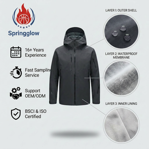 Chaqueta de Nieve Impermeable para Hombre con Logotipo Personalizado OEM, 10,000 mm, Traje de Esquí, Chaqueta de <span class=keywords><strong>Snowboard</strong></span>, Parka Térmica, Carcasa Rígida, para Esquí, Invierno, Aire Libre - Product Image 4