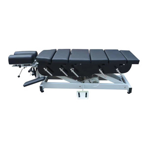 Cama de masaje de 173x50x51 cm, 4 secciones, de aleación de aluminio, operada manualmente, para terapia de acupuntura y ajuste óseo. - Product Image 3