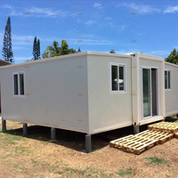 Cabine de garage de 20 ou 40 pieds en métal, maison modulaire Portable préalimentée, conteneur extensible