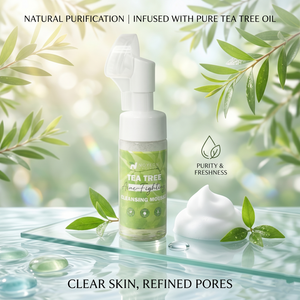 Espuma Limpiadora <span class=keywords><strong>Facial</strong></span> Refrescante a Base de Plantas Puras con Árbol de Té para Reparación Post-Acné - Product Image 6