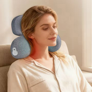 Bantal Pijat Traksi Leher Servikal 3-in-1, Bantal Pijat Relaksasi Otot Dalam, Bantal Pijat Getar dengan Pemanas - Product Image 5