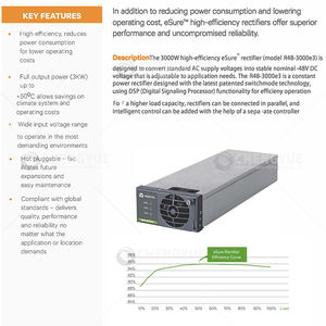 Modulo Raddrizzatore Vertiv R48-3000e3 ad Alta Efficienza per Alimentazione di Comunicazione per Server - Product Image 4