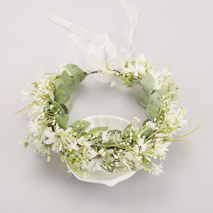 Serre-tête de mariée style forêt, <span class=keywords><strong>couronne</strong></span> de fleurs marguerites, élégance douce, simple et fraîche, style princesse, très tendance - Product Image 1