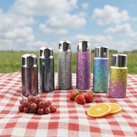 Bouteille d'eau en titane légère à double paroi isolée sous vide avec logo personnalisé, garde au chaud et au froid, 400 ml 500 ml