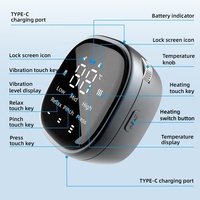 Fabrik preis Touch Lcd Bildschirm 3 In 1 Knie kompression massage gerät Knies ch merzen Massage Vibrator Luft kompression Knie massage gerät