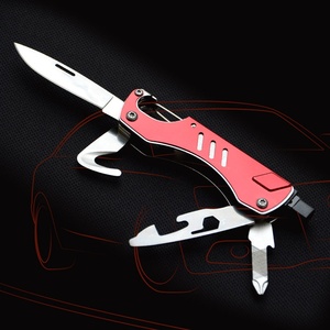 Cuchillo multifunción, cuchillo plegable de acero inoxidable para emergencias, rompecristales para coche, navaja multiusos - Product Image 1