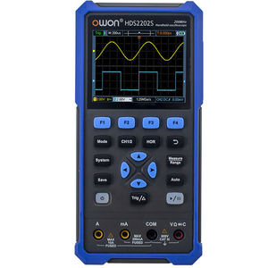 OWON HDS2202S 200MHz Testeur portable 3-en-1 Oscilloscope d'échantillonnage 1GSa/s avec générateur 1-CH et DMM - Product Image 1
