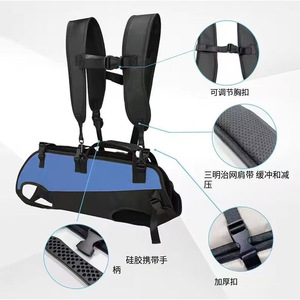 Mochila para Mascotas, Bolsa de Hombro para Perros, Transporte Horizontal, Transpirable, para Exteriores, para Animales de Cuatro Patas, Negra, 10L - Product Image 4