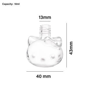 Nouveau style, flacon d'aromathérapie pour voiture en forme de chat mignon, 10 ml, pendentif, cordon, bouchon à vis, mini flacon en verre vide pour huile essentielle - <span class=keywords><strong>Acheter</strong></span> - Product Image 2