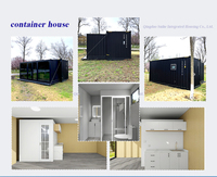 Maison préfabriquée en conteneur maritime modifié de 20 pieds ou 40 pieds avec structure en acier, cuisine, salle de bain, design moderne, bureau à domicile
