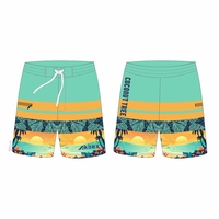 Akilex Short de bain de surf personnalisé de haute qualité pour homme Short Aloha à fleurs Short de plage Vêtements de plage