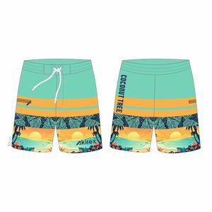 Akilex personalizado de alta calidad para hombre Deporte Swim <span class=keywords><strong>Surf</strong></span> Shorts Floral <span class=keywords><strong>Aloha</strong></span> Shorts Beach Wear - Product Image 2