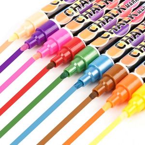 Best Price 8 Colors Oem Dry-erase & Wet-erase Liquid <b>Chalk</b> Marker for Black Board Glass Mirror - Product Image 4