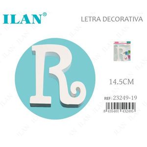 Lettera Decorativa R in Legno di Ilan 14,5 Cm per Arredamento Casa - Product Image 1