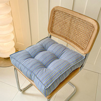 Coussin carré respirant et durable facile à nettoyer pour chaise de bureau, coussin épais pour la maison, les étudiants et le bureau