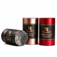 Boîte en métal multi-couleurs de qualité alimentaire avec couvercle pour café en grains, logo personnalisé, OEM, directement de l'usine, hermétique, pour bonbons et chocolat