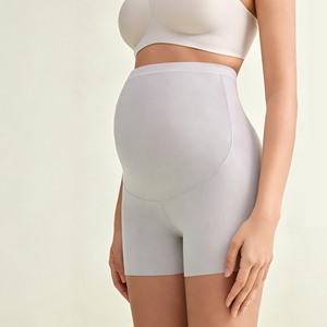 YIYI High Waist Stretch Butt Lifting Maternity Support Pants Seamless Lightweight Maternity <strong>Shorts</strong> Breathable Maternity Bottoms - Product Image 2