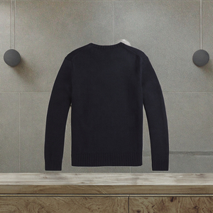 <span class=keywords><strong>Pull</strong></span> pour femme à col rond vintage d'automne, broderie en coton pur, logo avant, style dessin animé - Product Image 3