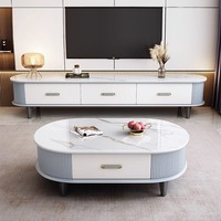 Moderno Soporte de TV Europeo de Madera con Almacenamiento, Color Personalizable, para Sala de Estar y Dormitorio, Diseño Ecológico y Duradero