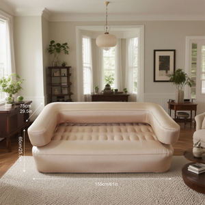 High Quality Foldable Double Automatic <b>Inflatable</b> <b>Sofa</b> Custom Logo Air <b>Sofa</b> For Indoor Activities Modern Design - Product Image 3