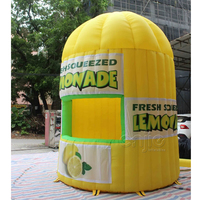 Stand de limonade gonflable portable d'extérieur, kiosque de limonade gonflable