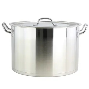 Wholesale colorful stainless steel stock pot big pots for cooking 6pcs commercial cooking pot with lid