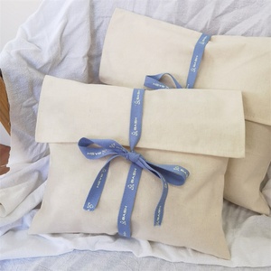 BSCI Hot Sale Large Organic Cotton Muslin <b>Envelope</b> Bag Pouch for Handbag Custom Logo Printed Cotton <b>Envelope</b> Dust <b>Gift</b> Bag - Product Image 5
