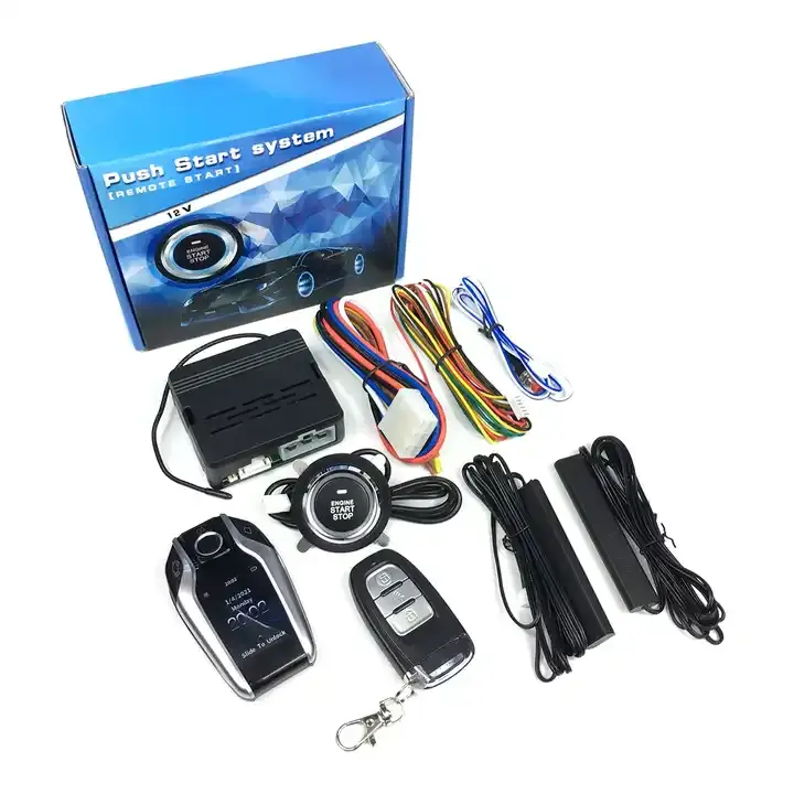 Smart LCD Key Car Alarms with Remote Start and Keyless Entry PKE for Easy Start Stop Control