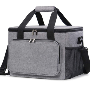 Sac isotherme léger et durable en Oxford, pliable, à bandoulière, avec fermeture éclair, pour le camping en extérieur, les aliments et les canettes, boîte étanche - Product Image 5