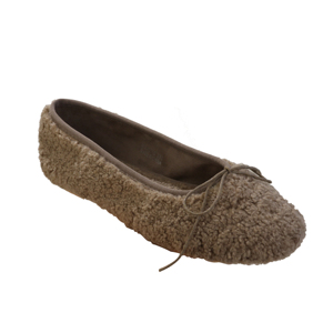 Chaussures d'hiver décontractées en peau de mouton avec dentelle pour femme, mocassins en peluche, ballerines - Product Image 4