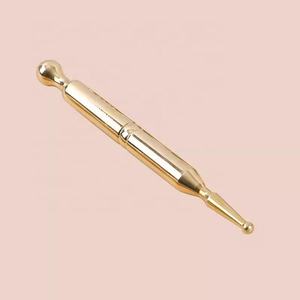 Pena akupuntur ganda, 4 jenis pena pemijat kepala ergonomis kuningan rileks untuk pria wanita untuk kantor - Product Image 3