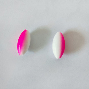 Leurre de pêche ovale en mousse EPS rose/blanc léger pour la pêche en mer - Product Image 3