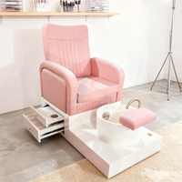 Nouveaux meubles de salon de manucure chaises de pédicure de luxe plate-forme blanche massant manucure station de pédicure
