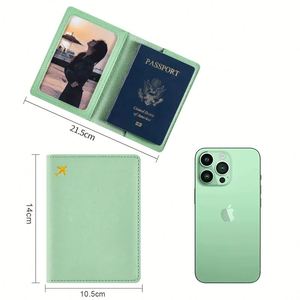 Clip para Pasaporte de Cuero Moderno, Multifuncional, con Bolsillo para Documentos, Logotipo Personalizable y Marca Personalizada, Gran Venta - Product Image 4