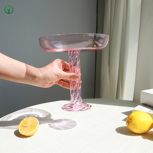 Table basse en verre contrasté coloré danois nordique Offre Spéciale salon Table à manger zone de réception pour Camping assiette de fruits secs - Product Image 6