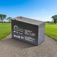 Batería de Plomo-Ácido Sellada (VRLA) AGM, Modelo FP9-12, 12V 9AH, para Sillas de Ruedas Eléctricas y UPS