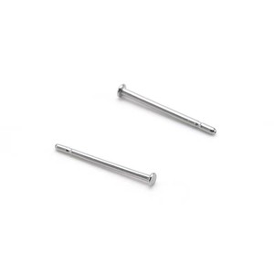 Stainless Steel Earring <b>Posts</b> Flat <b>Round</b> 684646 For Earring Making - Product Image 2