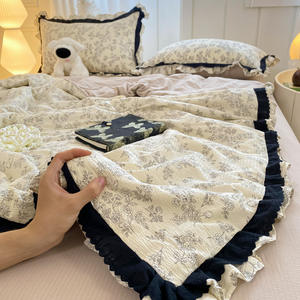 Compre juegos <span class=keywords><strong>de</strong></span> fundas nórdicas <span class=keywords><strong>de</strong></span> 2 capas 100% algodón y 3 piezas para niños, niñas y niños, se puede proporcionar una sábana bajera <span class=keywords><strong>de</strong></span> lujo gratis - Product Image 4