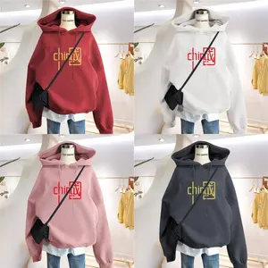 high quality 100% cotton pullover warm oversized wholesale men and women custom logo print embroidered hoodie