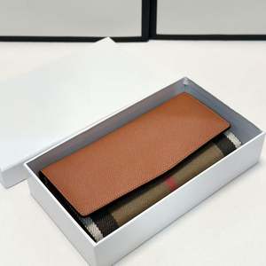 Cartera de Diseñador Negra de Alta Calidad, Versión Auténtica, Marca de Lujo para Hombre y Mujer, de Cuero, Moderna, Gran Capacidad - Product Image 1