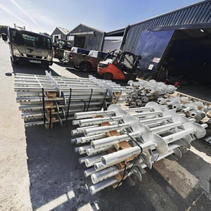 Toptan Q235 Çelik Galvanizli Çelik Karbon Çelik Güneş Enerjisi Zemin Montaj Temel Vida Kazıkları - Product Image 1