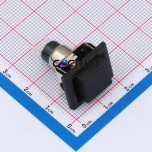 8531J81ZQE22 Push Button Switch Through hole Switch Single Pole Single Throw - Normally Open Square Button Through Hole 1A - Product Image 1