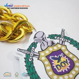 分厚い声明ネックレスメーカースポーツファンイベント用カスタムプリントシールド型ロゴ特大Evaペンダント - Product Image 4