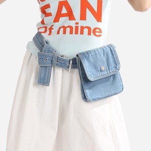 Sac banane vintage en jean tendance pour l'été, nouveau modèle transfrontalier, sac de ceinture simple multifonctionnel pour femme, sacoche de <span class=keywords><strong>téléphone</strong></span> - Product Image 1