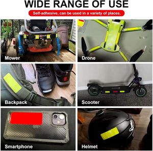 Ruban de sécurité réfléchissant prismatique haute intensité, autocollant d'avertissement à visibilité accrue, feuille réfléchissante auto-adhésive - Product Image 4