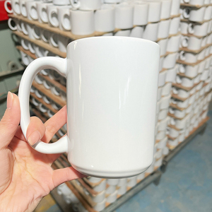 Tazza da Sublimazione da 15 oz per <span class=keywords><strong>Stampa</strong></span> Personalizzata, Tazza da Caffè per Termotrasferimento, Tazza in Ceramica Lavabile in Lavastoviglie all'Ingrosso, Regali Promozionali - Product Image 2